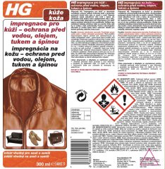 HG 20803 Impregnace pro kůži 250ml
