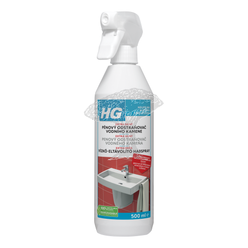 HG 60505 Pěnový čistič vodního kamene 3x silnější 500ml