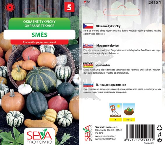 24181 Okrasné tykvičky směs 10s / 3711