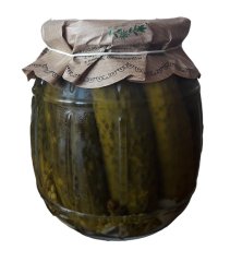 Okurky česnekové 640g