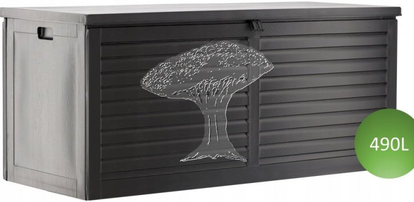 Zahradní box 490l černý / CH5542