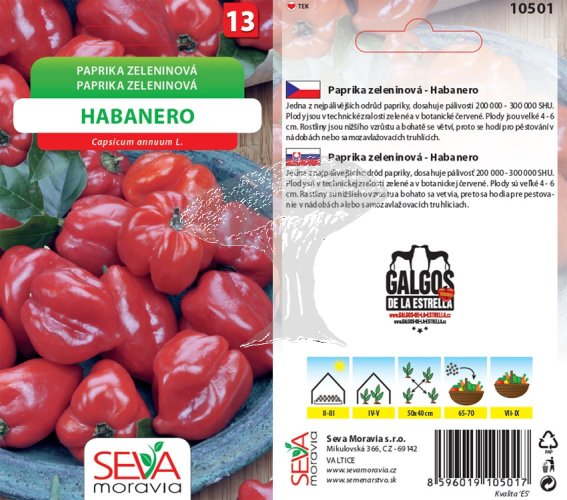 10501 Paprika Habanero červ. 15s / 2108