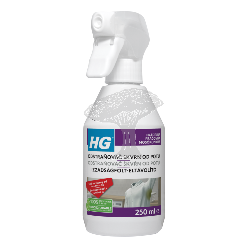 HG 63402 Odstraňovač skvrn od potu a deodorantů 250ml
