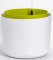 Samozavlažovací velkoobjemová nádoba Berberis 55 bílá+zelená