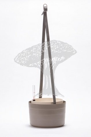 Žardinka samozavlažovací Berberis 26cm Taupe + slonová kost