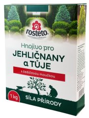 Hnojivo Rosteto Jehličnany a tůje 1kg -  s čedičovou moučkou