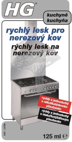 HG 48201 Rychlý lesk pro nerezový kov 125ml