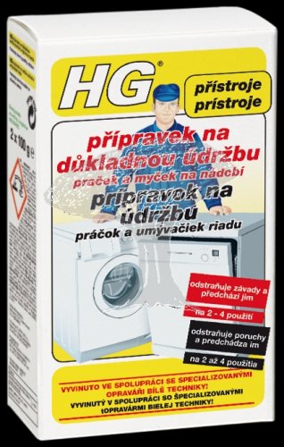 HG 24802 Přípravek na důkladnou údržbu praček a myček na nádobí 200g