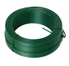 Napínací drát poplastovaný zelený, průměr 2,6mm, délka 52m