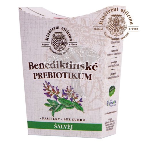 Bylinné prebiotické pastilky - Šalvěj 20ks