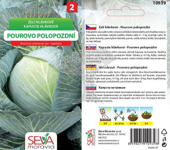 10939 Zelí Pourovo Polopozdní 0,8g / 3405