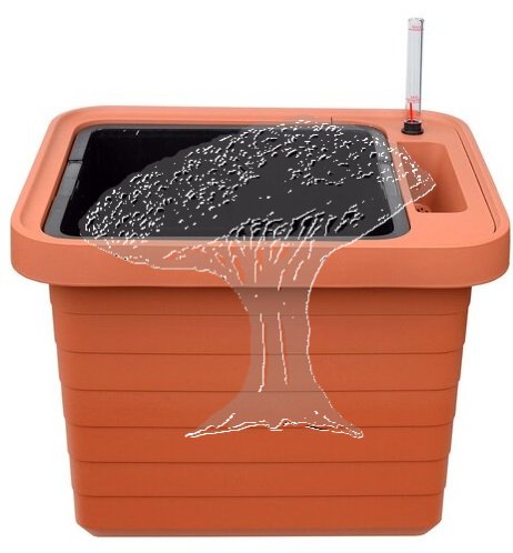 Truhlík samozavlažovací BERBERIS UNO Terakota 45 cm
