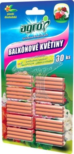 Tyčinkové hnojivo pro balkónové květiny 30 ks