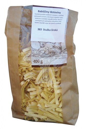 Babiččiny těstoviny Stužka široká 400g (č. 383)