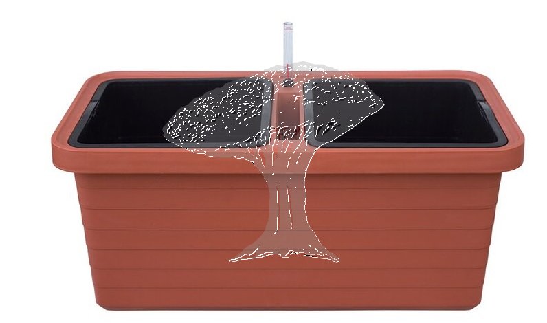 Truhlík samozavlažovací BERBERIS DUO Terakota 80cm