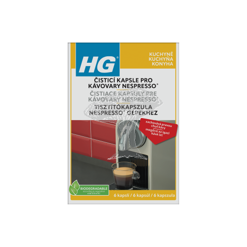 HG 67800 Čistící kapsle pro kávovary Nespresso (6 kapslí)
