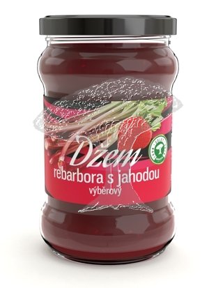 Rebarbora s jahodou - džem 440g