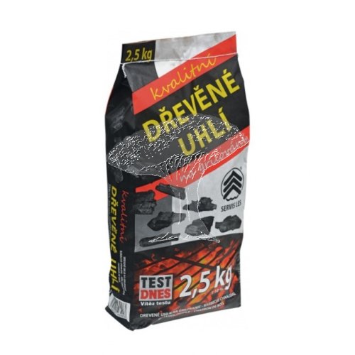 Dřevěné uhlí (pytel 2,5kg)