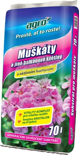 AGRO Substrát pro muškáty 70l