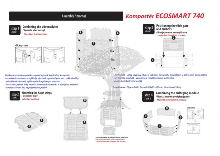 Kompostér ECOSMART 740
