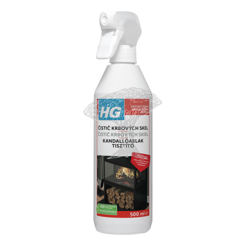 HG 43105 Čistič skleněných dvířek krbů a kamen 500 ml