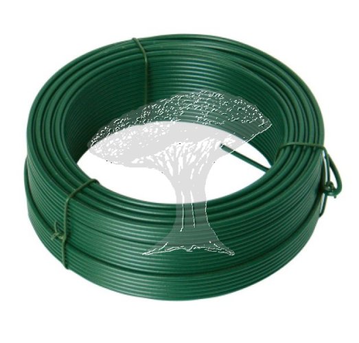 Napínací drát poplastovaný zelený, průměr 2,6mm, délka 52m