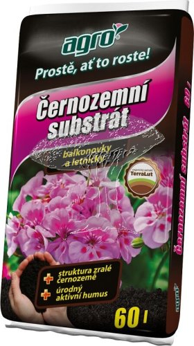 AGRO Černozemní substrát pro balkonové rostliny a letničky 18l