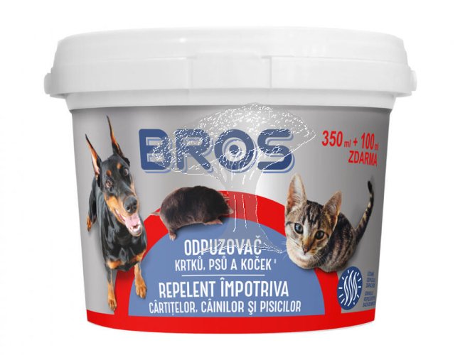 Bros Odpuzovač krtků, psů a koček 450ml