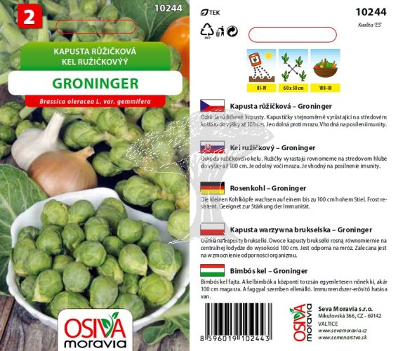 10244 Kapusta růž. Groninger 0,8g / 1211