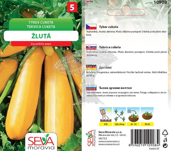 10908 Tykev cuketa (žlutá) 10s / 3306