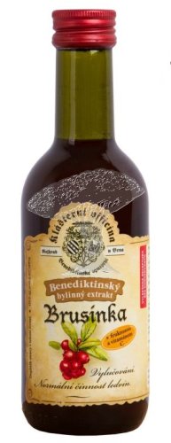 Bylinný fruktózový sirup BRUSINKA 290 g
