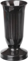 Váza hřbitovní kalich černá- těžké dno