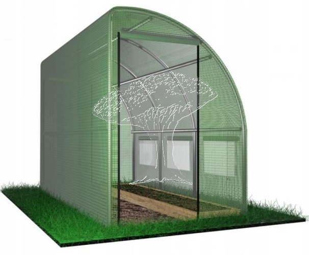 Foliovník segmentový přístěnný 4x1,5x2m ZELENÝ/ CH1439