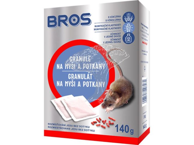 Bros Granule na myši a potkany 7x20g