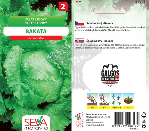 10817 Salát ledový Bakata 0,5g / 3109