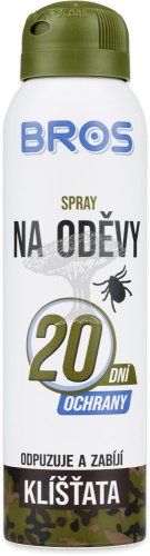 Bros Sprej na oděvy proti klíšťatům 90 ml