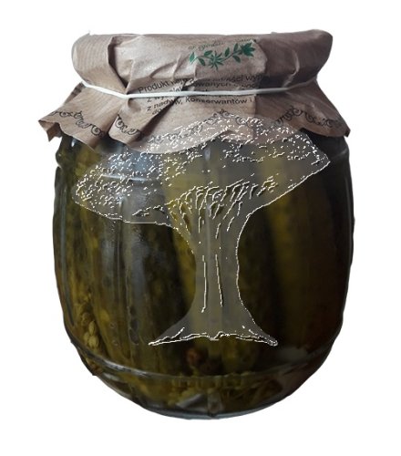 Okurky česnekové 640g