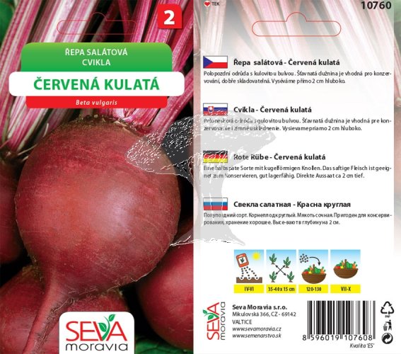 10760 Řepa sal. Červená kulatá 4g / 2903