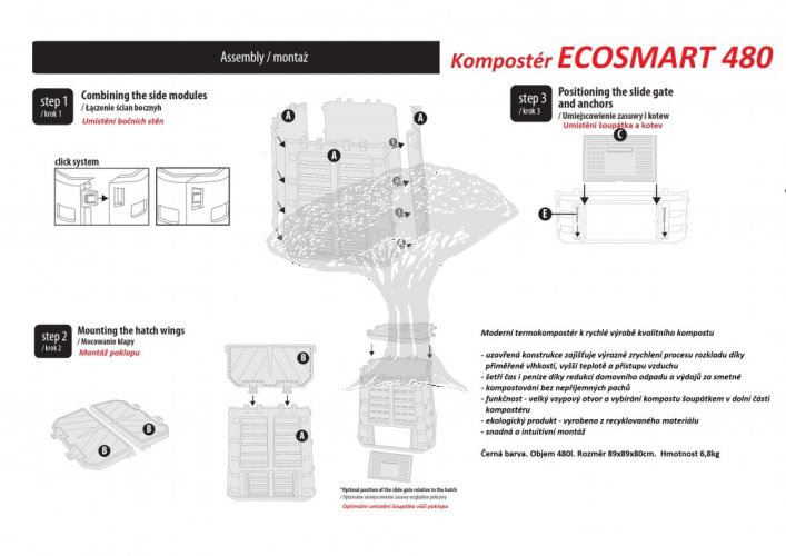 Kompostér ECOSMART 480