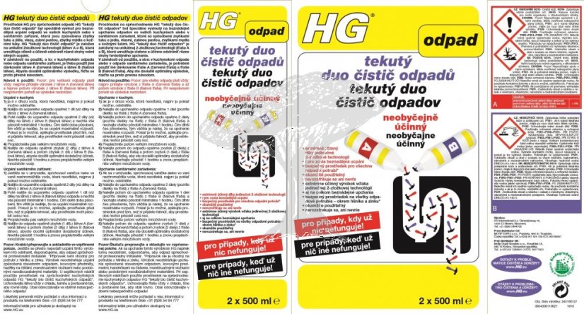 HG 34310 Duo tekutý čistic odpadů 1000ml