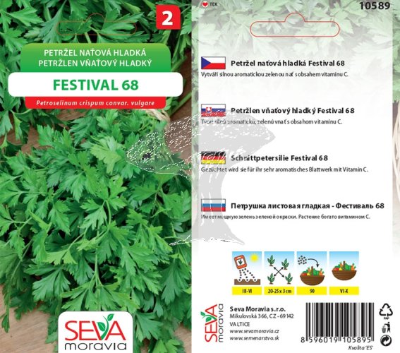 10589 Petržel nať. hladká Festival 2g / 2502