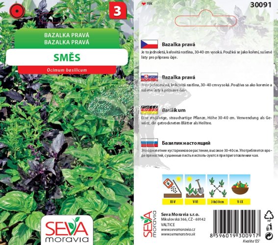 30091 Bazalka pravá Směs 0,3g / 3503