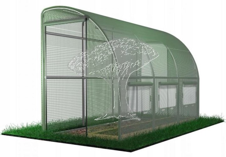 Foliovník segmentový přístěnný 4x1,5x2m ZELENÝ/ CH1439