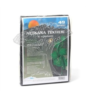 Černá textilie pod okurky s výsekem 0,8 x 10 m