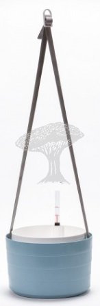 Žardinka samozavlažovací Berberis 30cm Šedomodrá + bílá