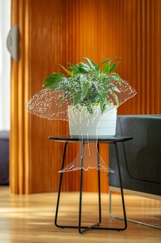 Žardinka samozavlažovací Berberis 26cm Bílá + zelená