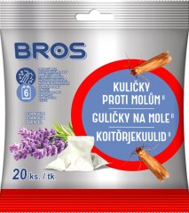 Bros Kuličky proti šatním molům s vůní levandule 20ks