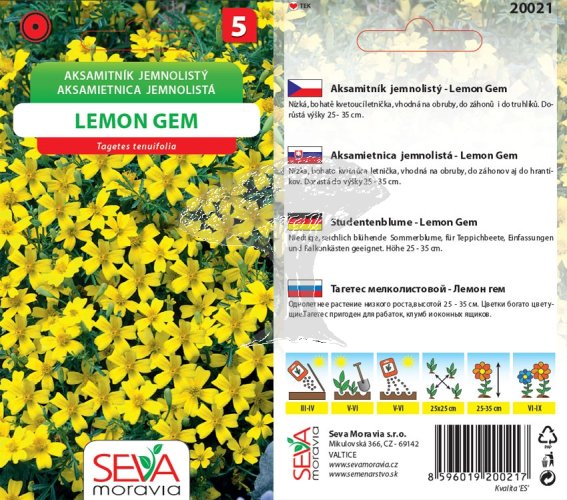 20021 Aksamitník Lemon Gem 0,2g / 3809