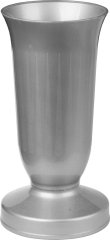 Váza hřbitovní kalich stříbrná- těžké dno