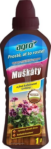 Tekuté organo-minerální hnojivo na muškáty 1 l